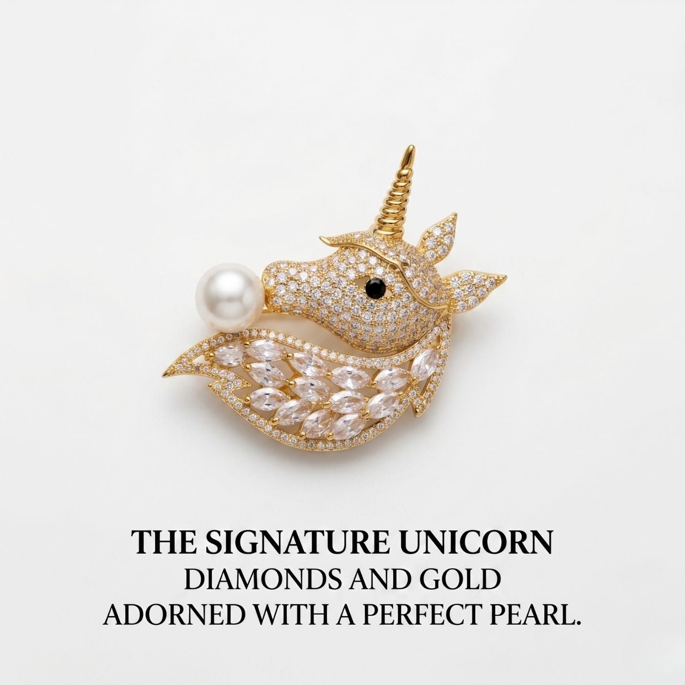 Guardian of the Moon Pearl Brooch | Luxury Animal Brooch by Kohizen