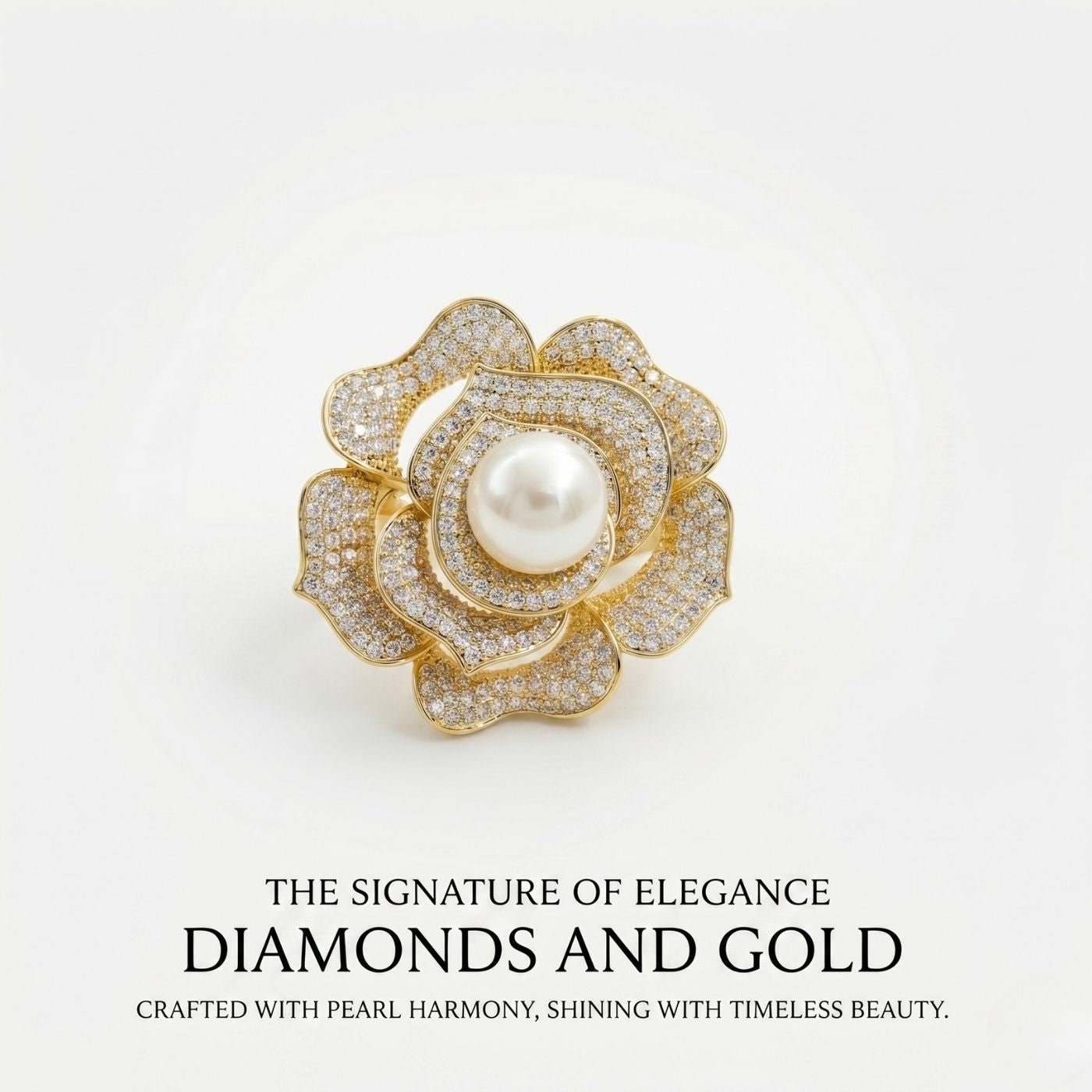 Pearl Bloom Floral Brooch | Luxury by Kohizen