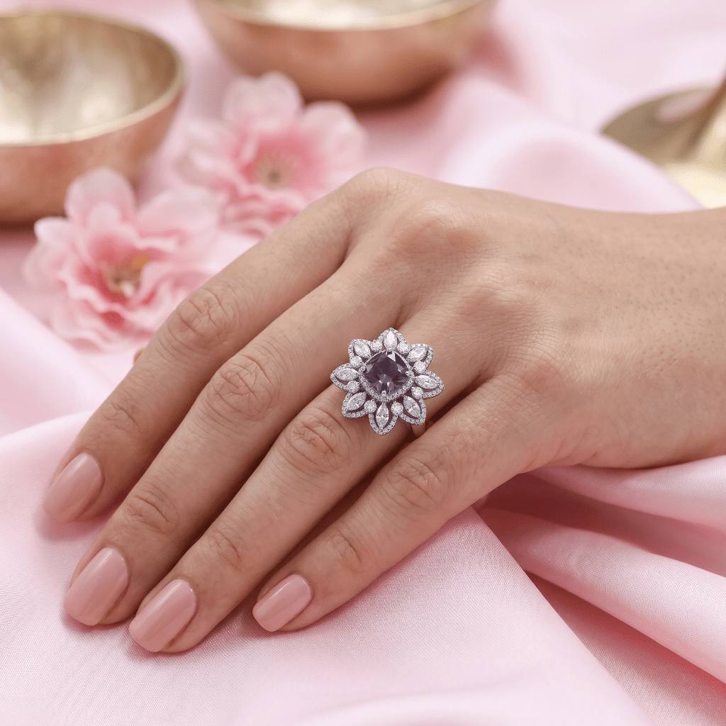 The Blossom That Changed With The Seasons | Luxury Adjustable Statement Ring by Kohizen