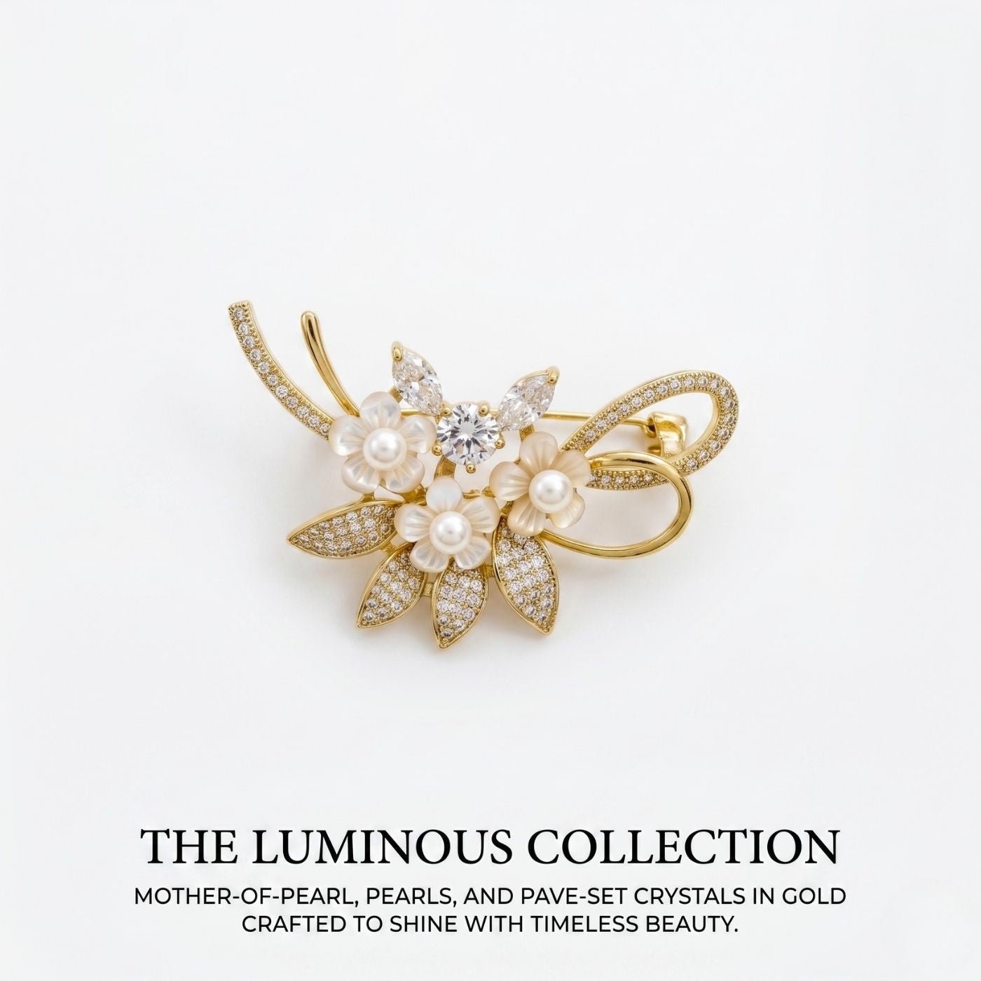 Pearl Blossom Couture Brooch | Luxury by Kohizen