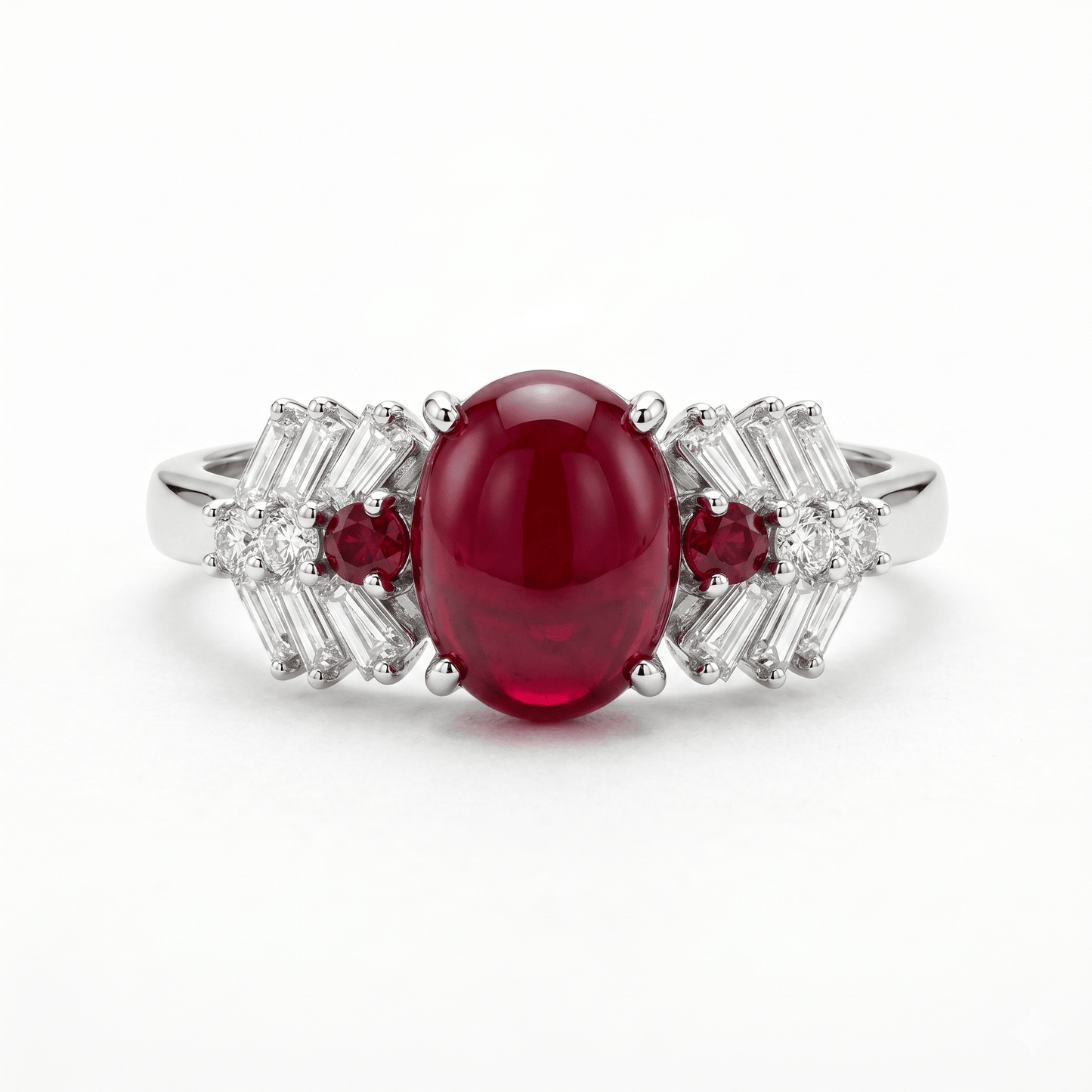 Ruby Éclat Luxe Ring – Premium Red Statement Ring | Luxury by Kohizen