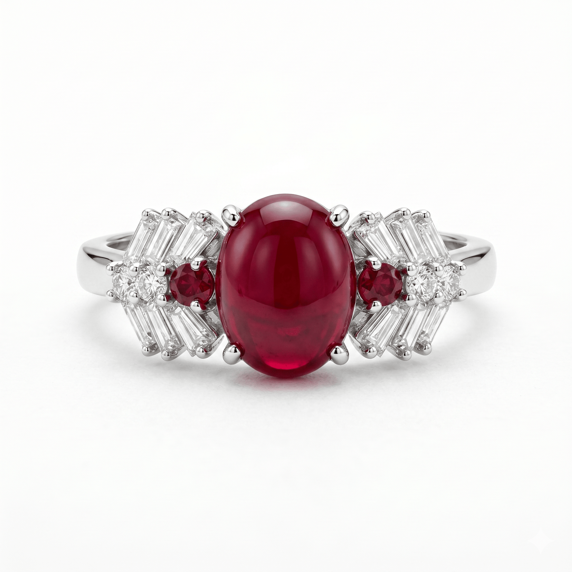 Ruby Éclat Luxe Ring – Premium Red Statement Ring | Luxury by Kohizen