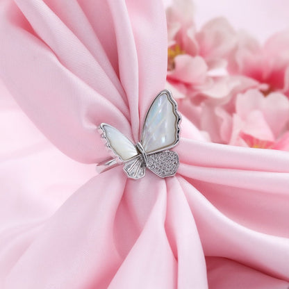 The Butterfly That Chased The Dawn | Luxury Adjustable Statement Ring by Kohizen