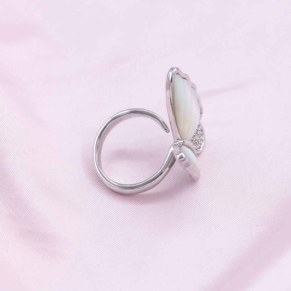 The Butterfly That Chased The Dawn | Luxury Adjustable Statement Ring by Kohizen