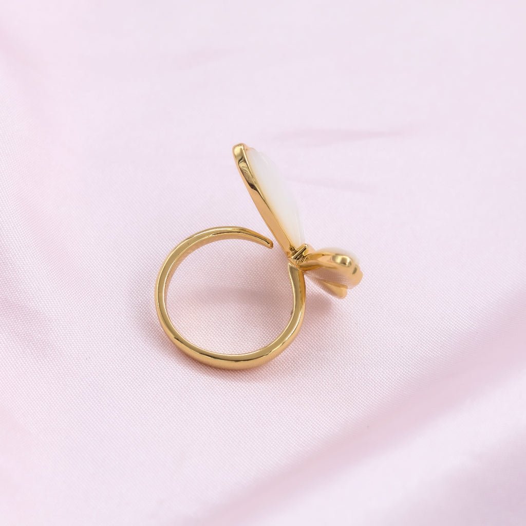 The Butterfly That Chased The Dawn | Luxury Adjustable Statement Ring by Kohizen
