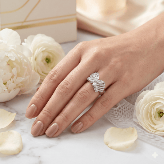 The Day She Found Her Wings | Luxury Adjustable Statement Ring by Kohizen