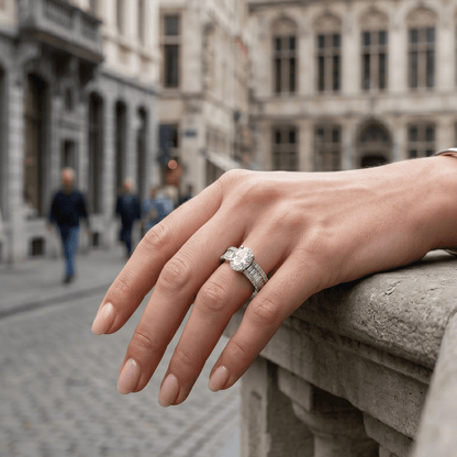 The Diamond Mile of Antwerp | Luxury Adjustable Statement Ring by Kohizen