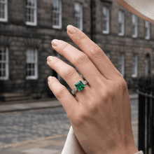 The Emerald of Edinburgh | Luxury Adjustable Statement Ring by Kohizen