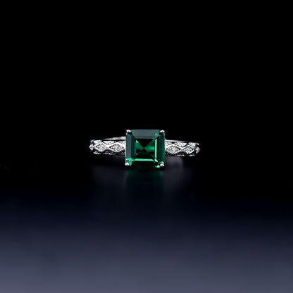 The Emerald of Edinburgh | Luxury Adjustable Statement Ring by Kohizen