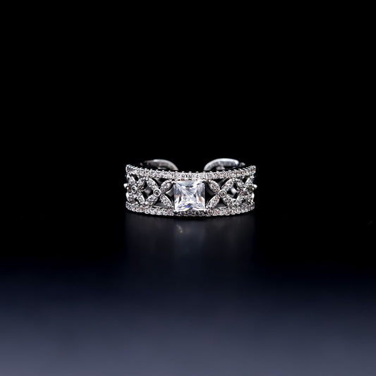 The Lace of Vienna | Luxury Adjustable Statement Ring by Kohizen
