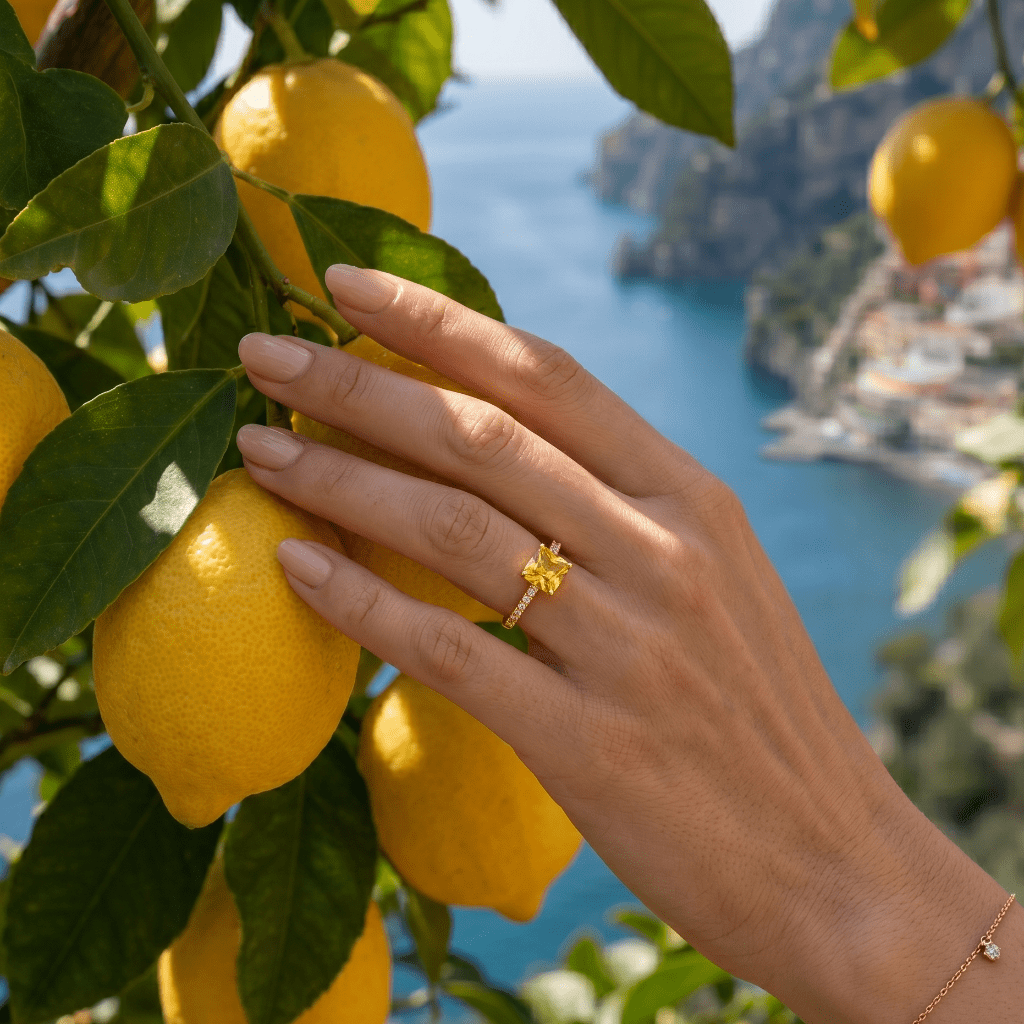 The Lemons of Amalfi | Luxury Adjustable Statement Ring by Kohizen
