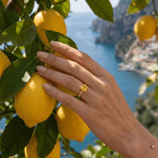 The Lemons of Amalfi | Luxury Adjustable Statement Ring by Kohizen