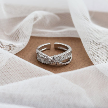 The Promise Between Two Paths | Luxury Adjustable Statement Ring by Kohizen