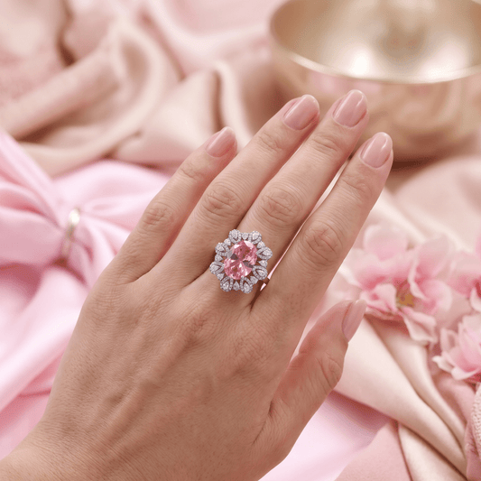 The Rose That Kept Her Secret | Luxury Adjustable Statement Ring by Kohizen