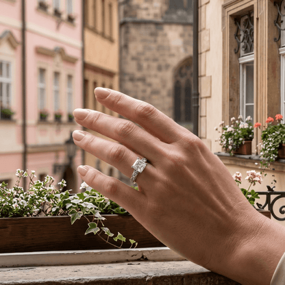 The Windows of Prague | Luxury Adjustable Statement Ring by Kohizen