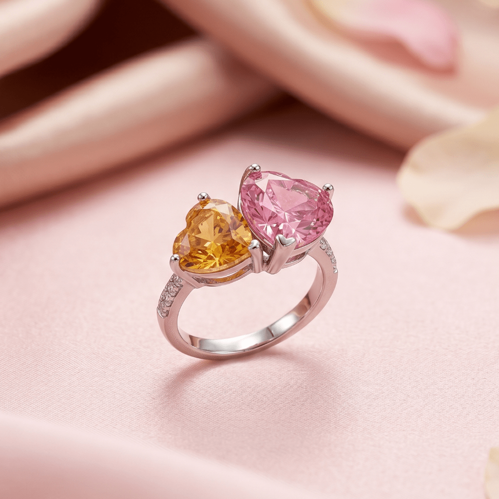 When Two Seasons Fell In Love | Luxury Adjustable Statement Ring by Kohizen
