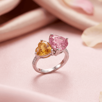 When Two Seasons Fell In Love | Luxury Adjustable Statement Ring by Kohizen