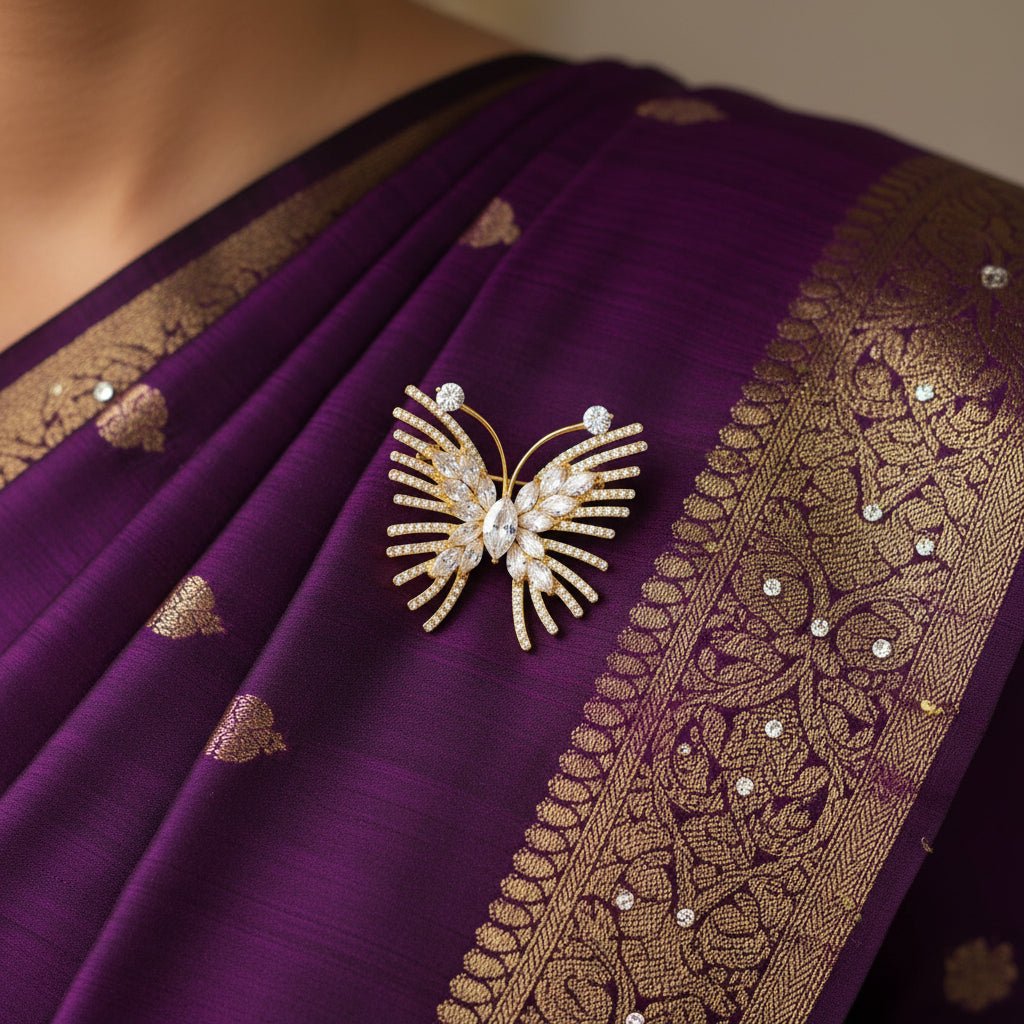 Wings of Radiance Brooch | Luxury Animal Brooch by Kohizen